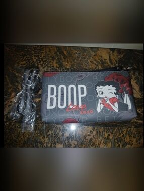 Betty Boop Gray and Red Crossbody